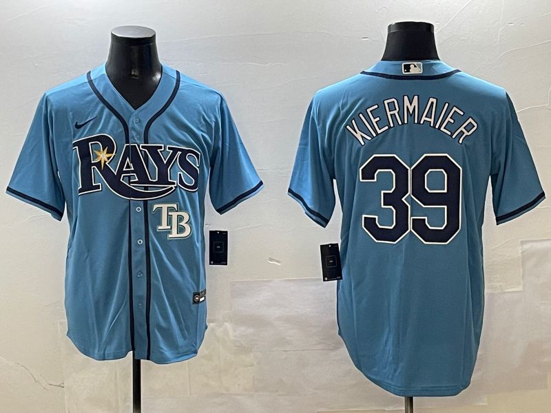 Men Tampa Bay Rays #39 Kiermaier Light Blue Game 2025 Nike MLB Jersey style 5->tampa bay rays->MLB Jersey